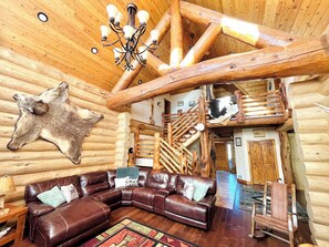 TV, fireplace, DVD player, books