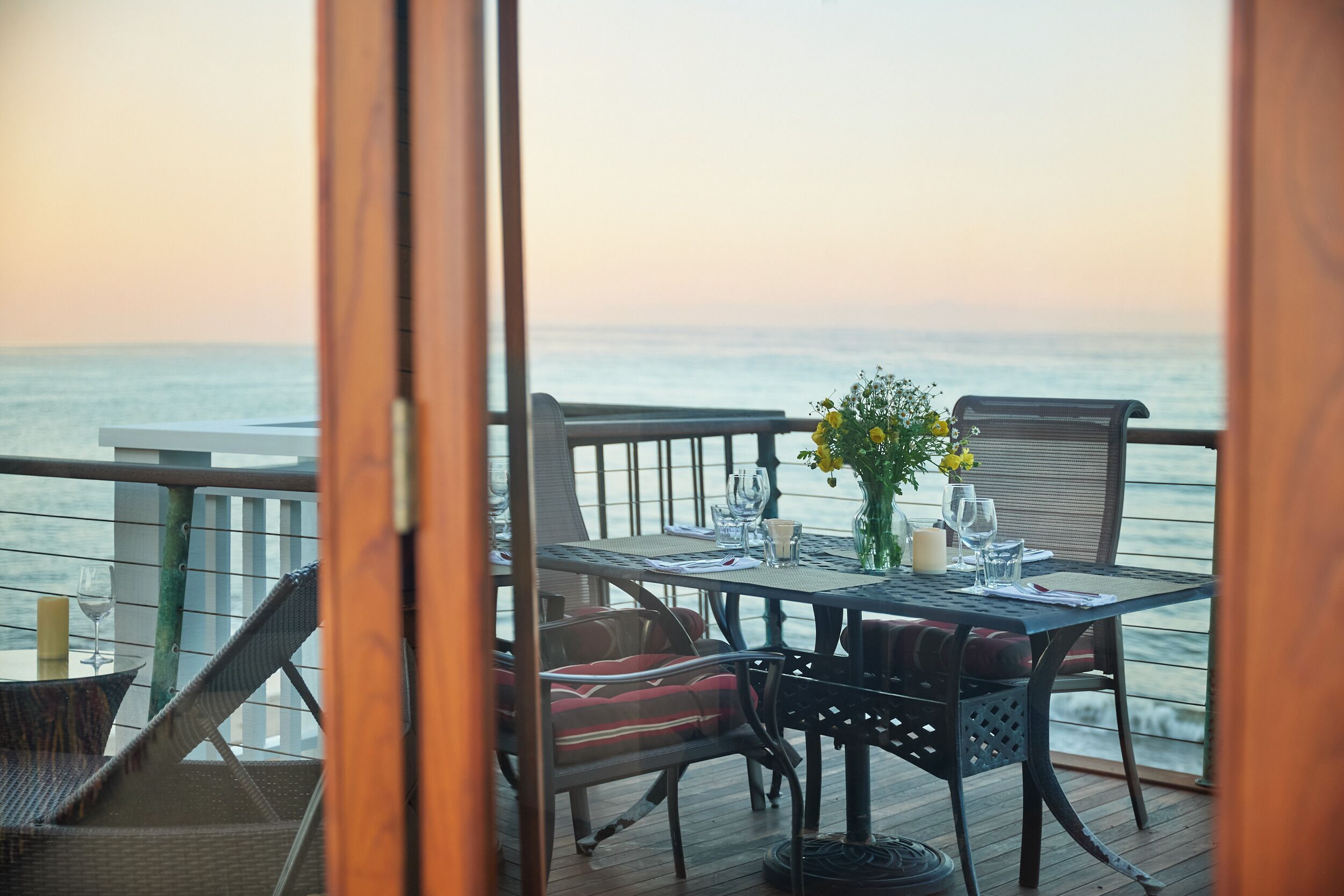Enjoy breathtaking sunsets from the deck