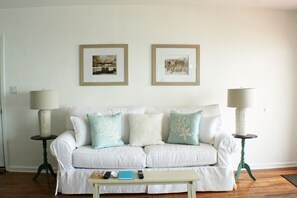 Beautiful beach décor throughout vacation rental