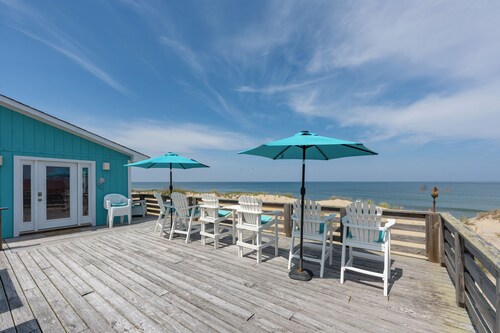Oceanfront home featuring 500 square foot Oceanfront deck!