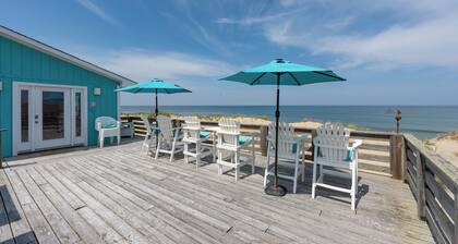 Oceanfront home featuring 500 square foot Oceanfront deck!