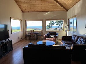 TV, DVD player, stereo