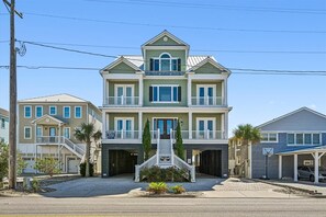 Exterior - The Haven, Luxury Oceanfront House with Game Room, Hot Tub & Pool (NORTH MYRTLE BEACH)