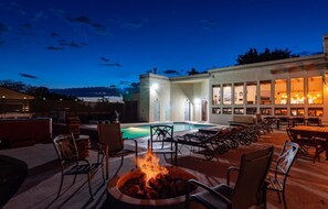 A heated pool