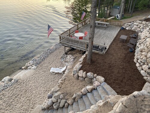 Traverse City close to downtown Waterfront Spider Lake, On-site Rentals, Pets ok