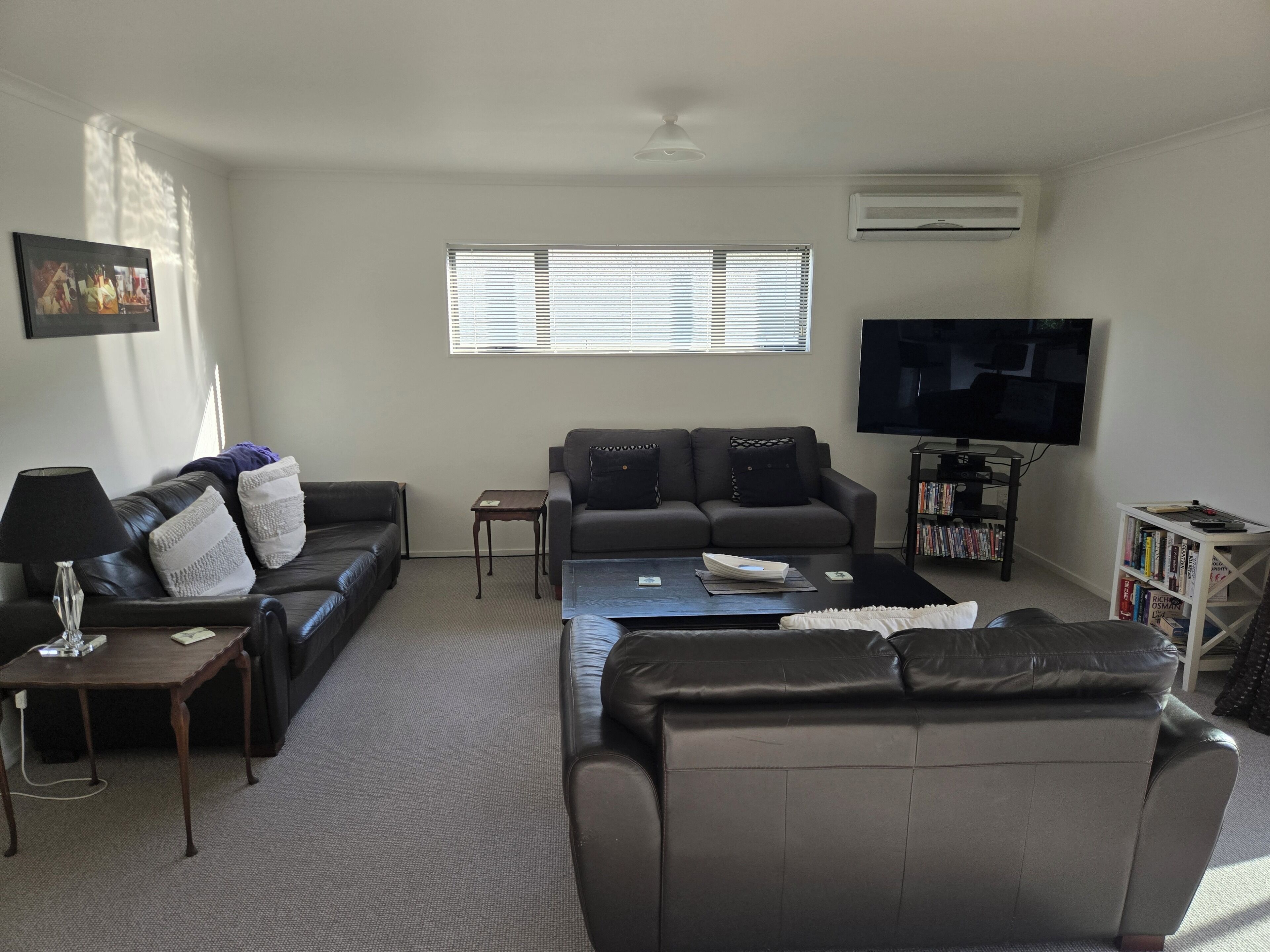 Smart TV, video games, DVD player, video library