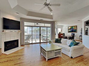 Smart TV - Oceanview Cottage | Screened Porch, Steps From The Sand (Tybee Island)