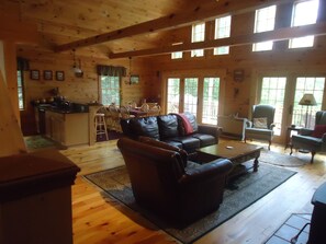 Smart TV, DVD player, books, video library