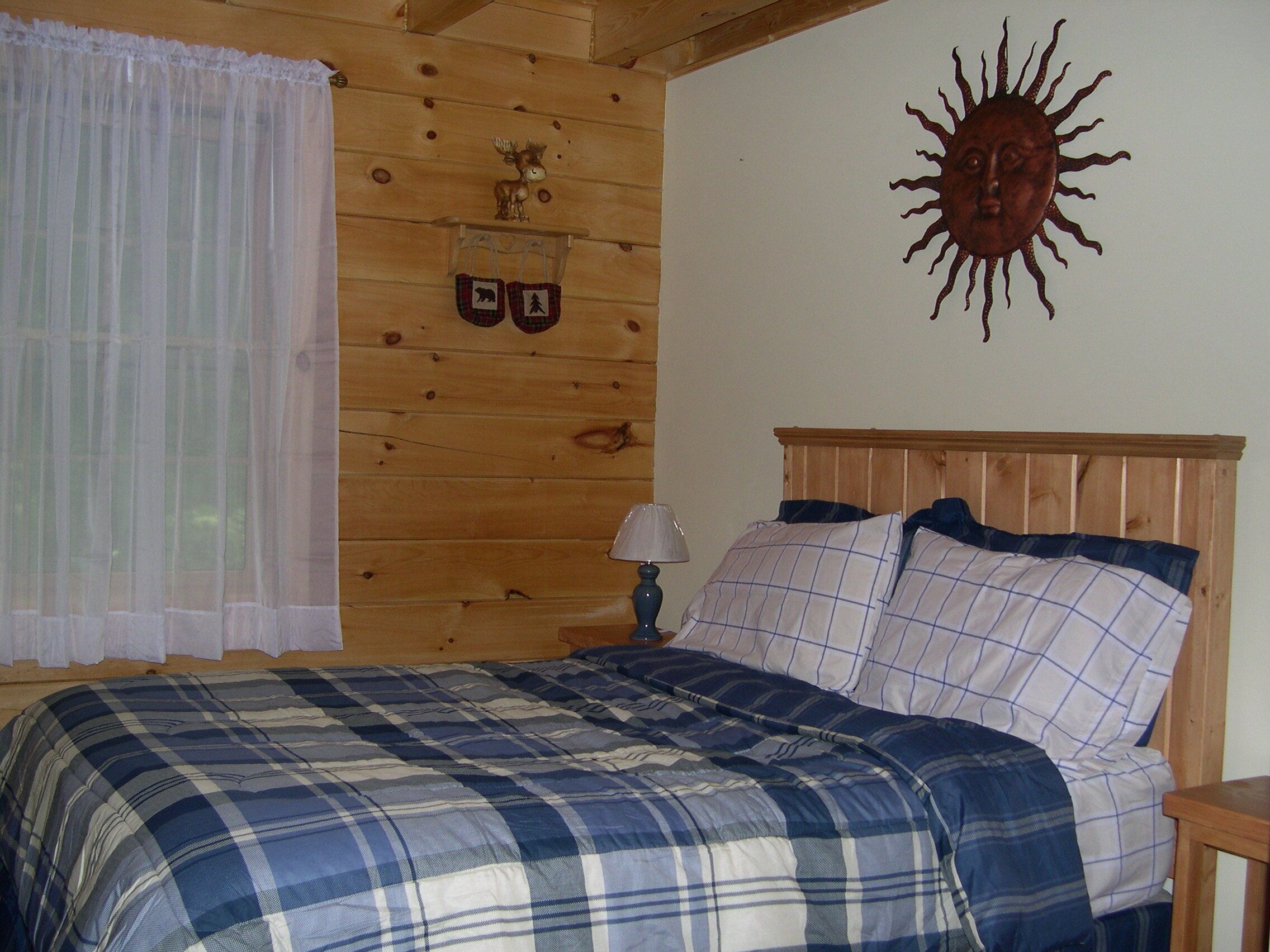 Charming log home, spacious yet cozy, nestled in the White Mountain region.