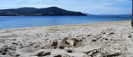 Aan het strand