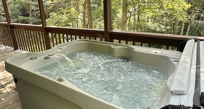 4 guests - Hot Tub A/C Smart TV WIFI Pet Friendly - Brett's Falling Waters Cabin