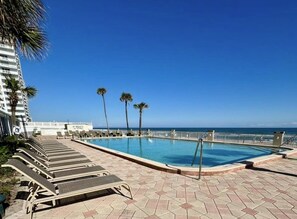 Indoor pool, outdoor pool - Beautiful 9th floor OceanView Studio Condo at DBR (Daytona Beach)