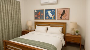 4 多间卧室、办公桌、熨斗/熨衣板、旅行婴儿床