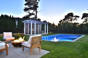 Piscine extérieure, piscine chauffée