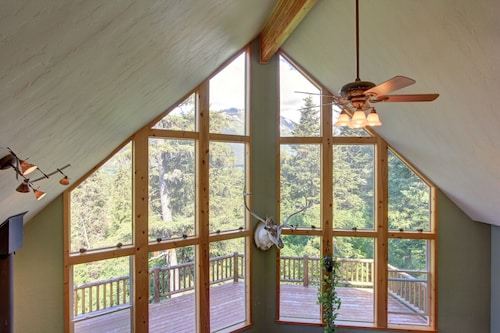 Large Luxurious Girdwood Getaway with Game Room, New Hot Tub, & EV Charger