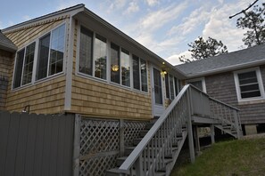 New back porch, screened in, airy & breezy