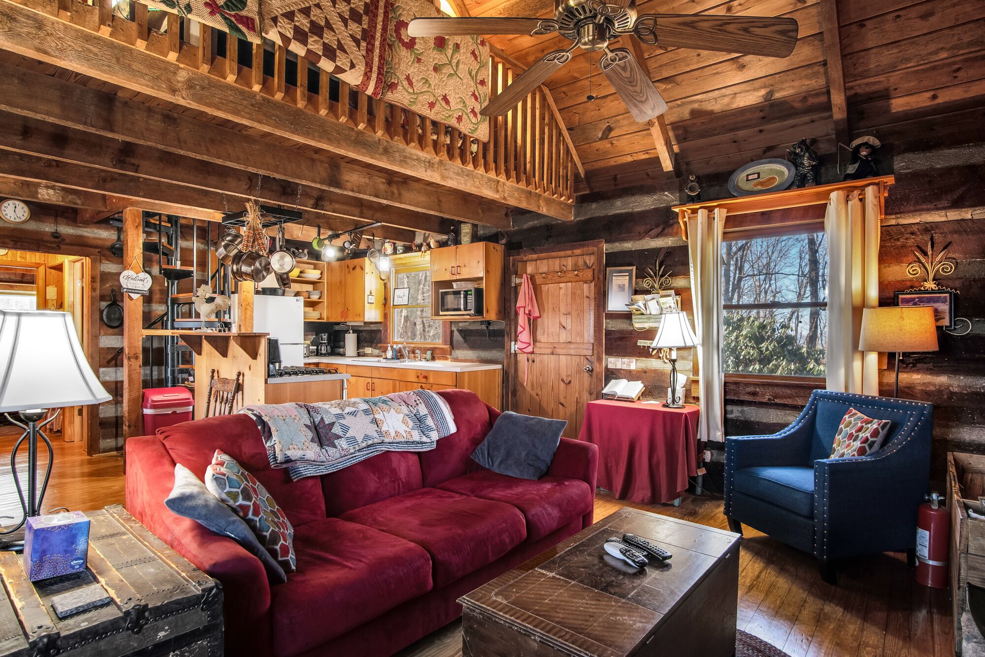 TV, fireplace, DVD player