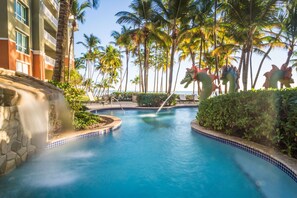 Outdoor pool - Luxury oceanfront villa at the exclusive Marbella Club (Humacao)