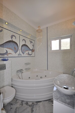Duschwanne, Whirlpool, Haartrockner, Bidet
