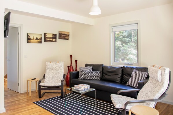 Smart TV, DVD player, books