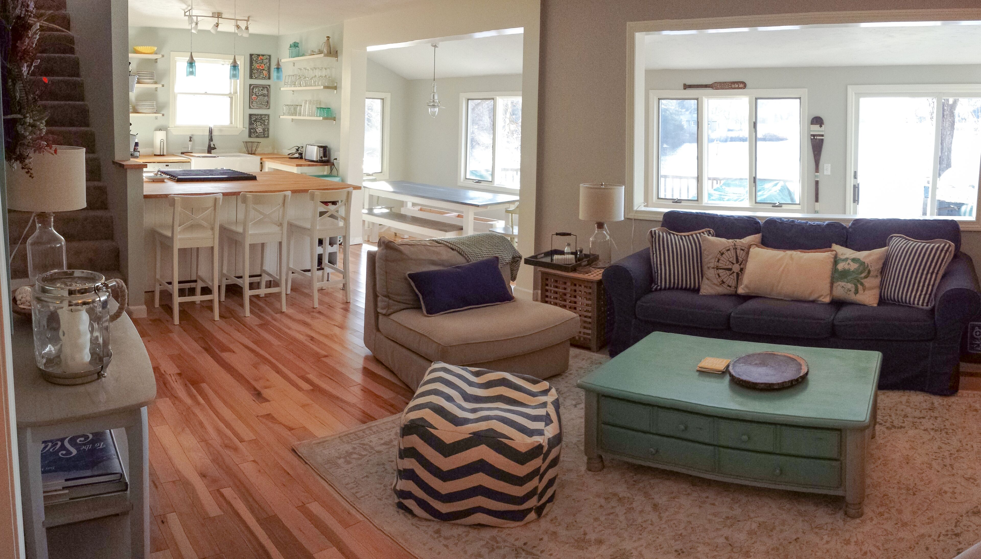 Waterfront home with magnificent sunsets on tranquil lake