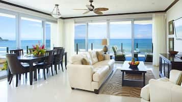 TV, DVD player, stereo