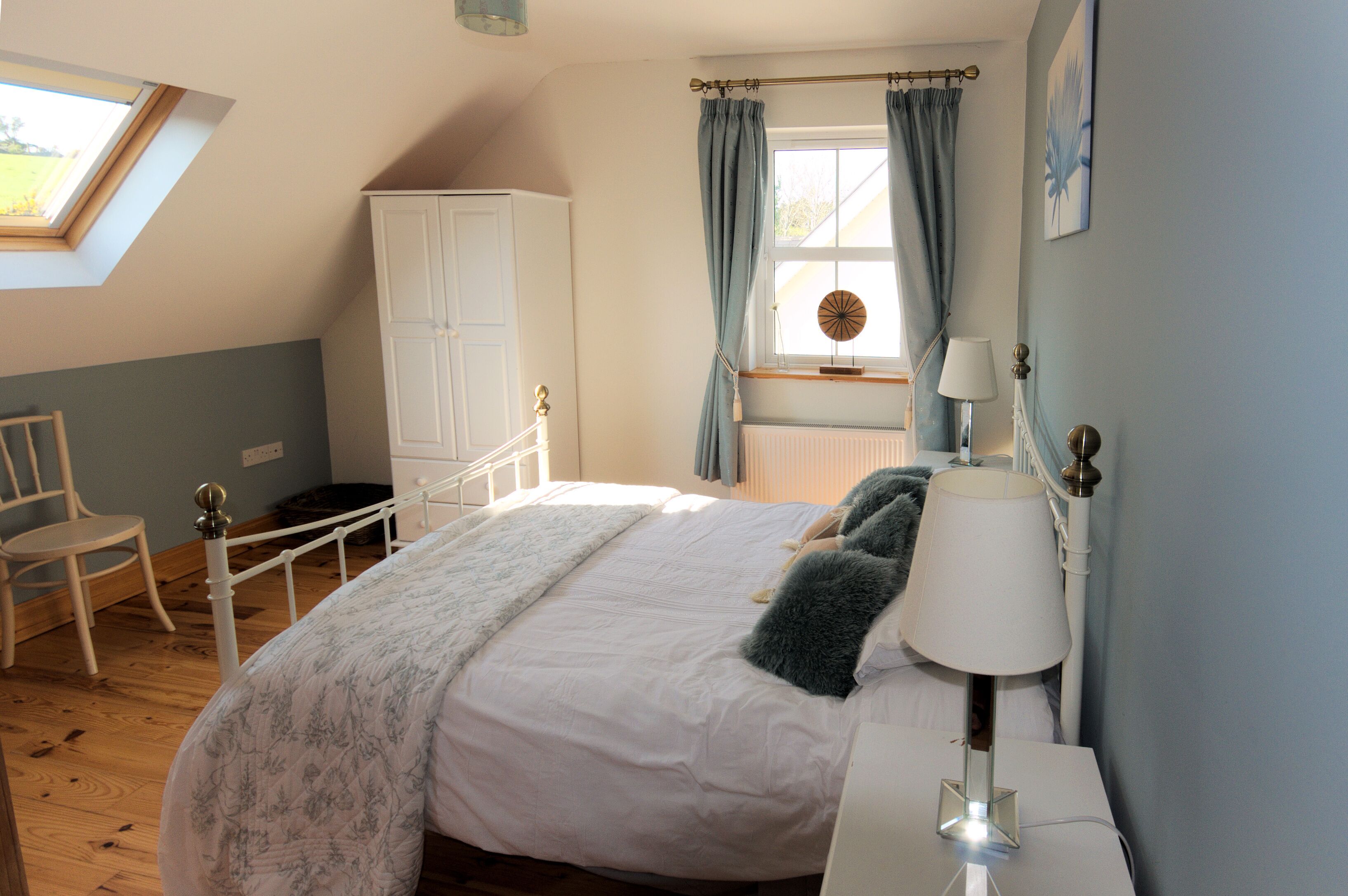 Group of Irish Cottages by the sea 