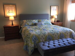 4 dormitorios, tabla de planchar con plancha, wifi y ropa de cama