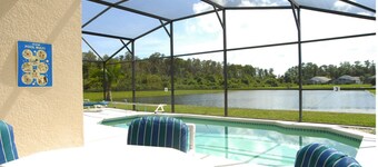 Fabulous South Facing Lakeside Villa with Private Pool, all at ground level.