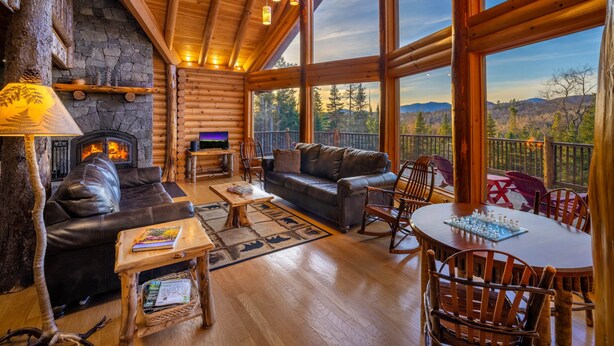 Unclassified image, 1 of 68, button - River Road Loj - Lake Placid log cabin rental (Lake Placid)