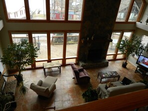 TV, fireplace, DVD player