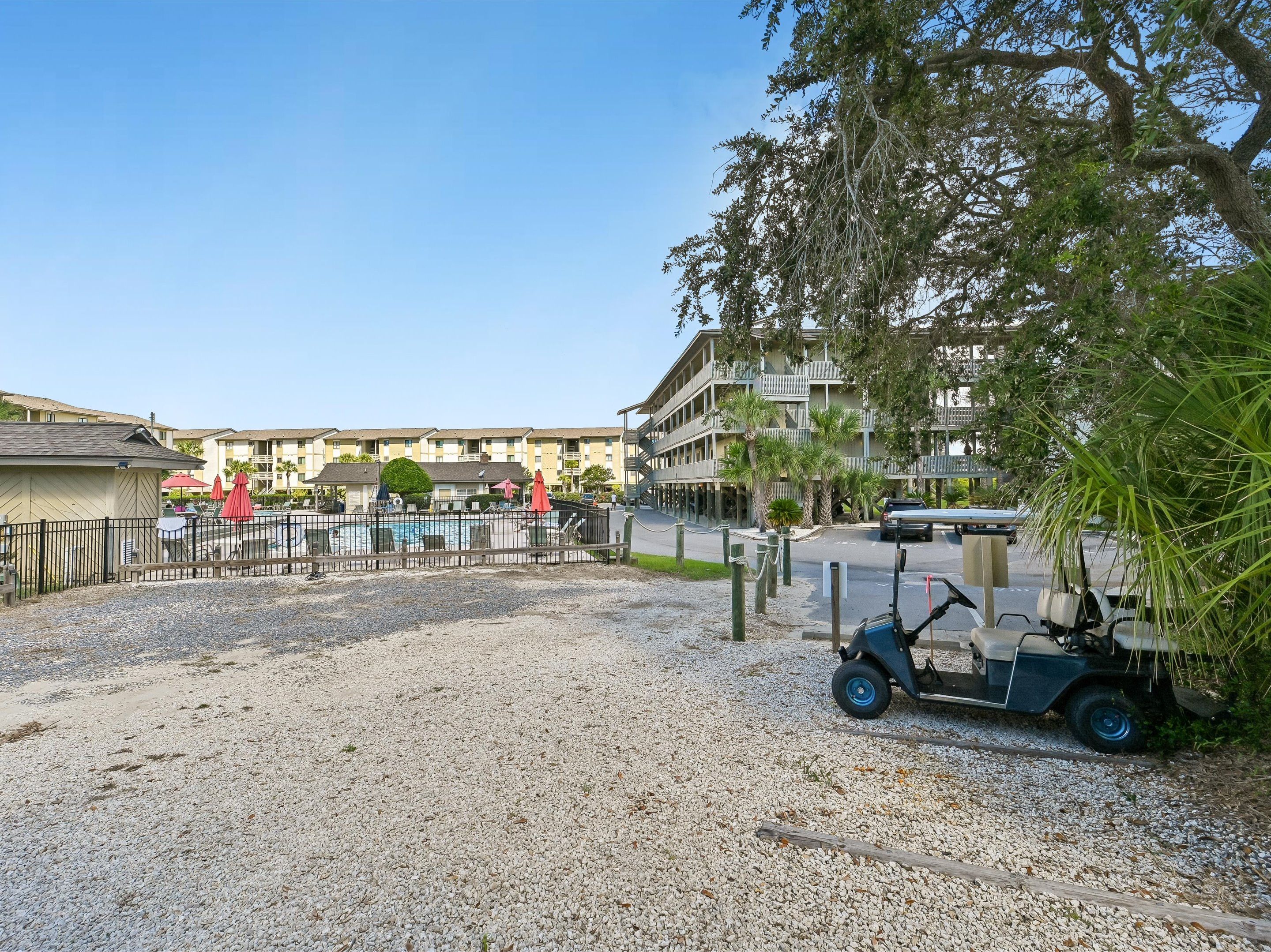 Golf Cart Parking Area