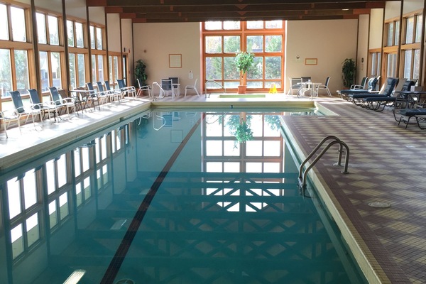 Indoor pool, a heated pool