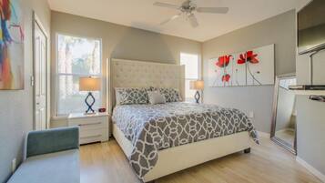 2 soverom, strykejern/-brett, wi-fi (inkludert) og sengetøy