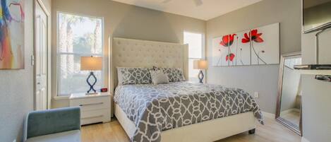 2 slaapkamers, een strijkplank/strijkijzer, gratis wifi, beddengoed