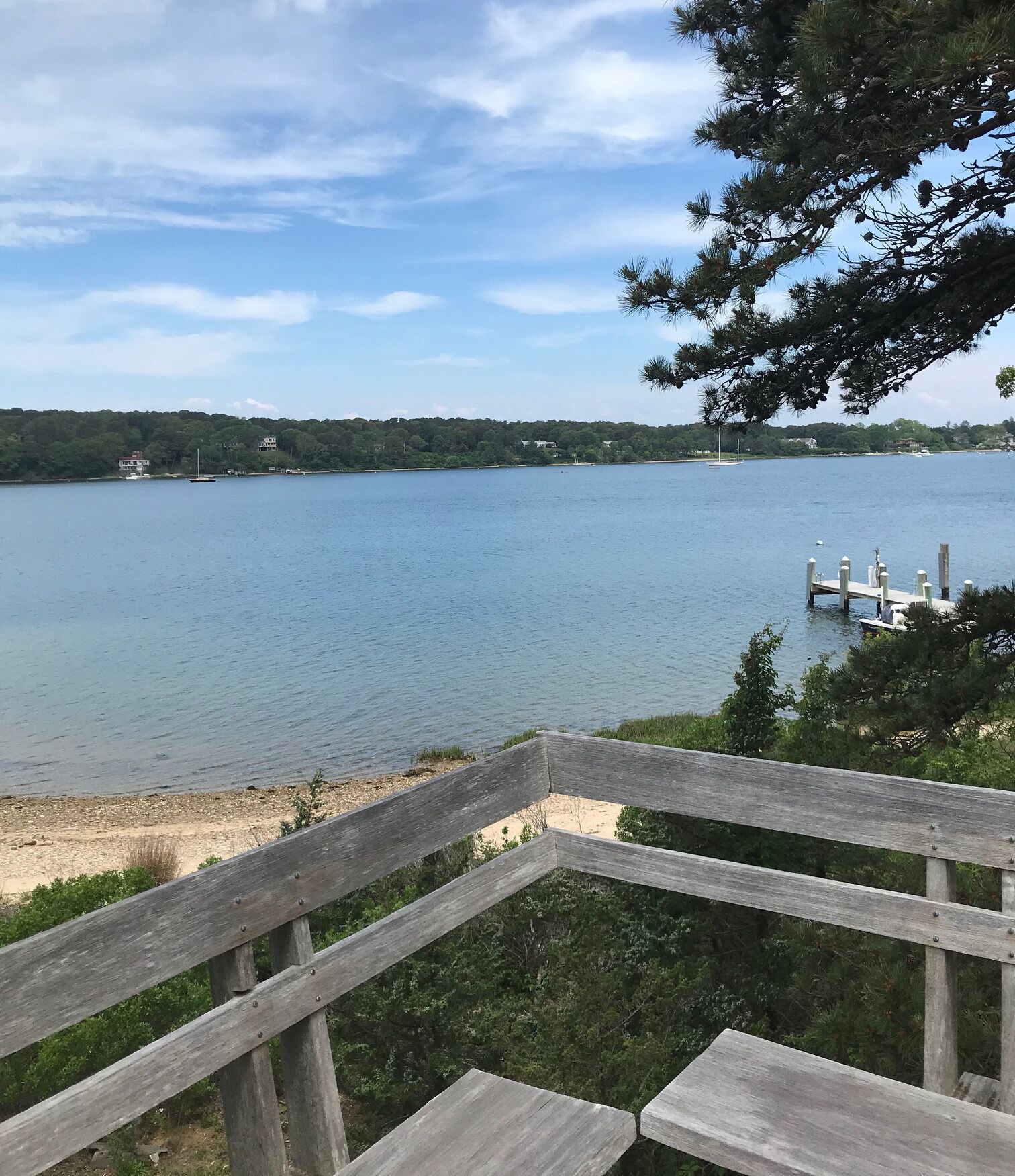 Lovely waterfront home with private, sandy beach and mooring on Lagoon Pond