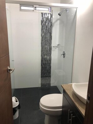Towels, soap, toilet paper