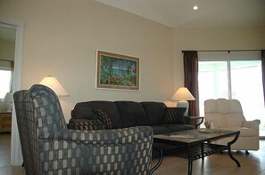 Smart TV, DVD player, books, stereo