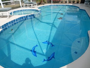A heated pool