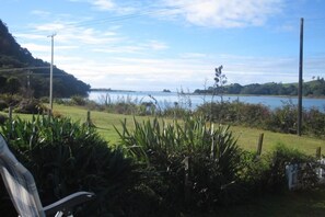 View towards the estuary mouth from the deck