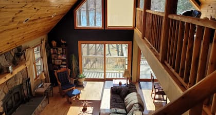 Waterfront Chalet Nestled Between Hamlin Lake And The Manistee National Forest