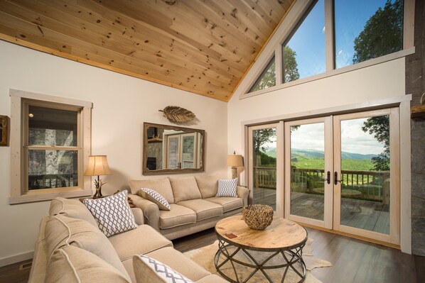 スマートテレビ、暖炉、DVD プレーヤー、書庫