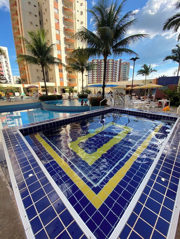 Indoor pool, a heated pool