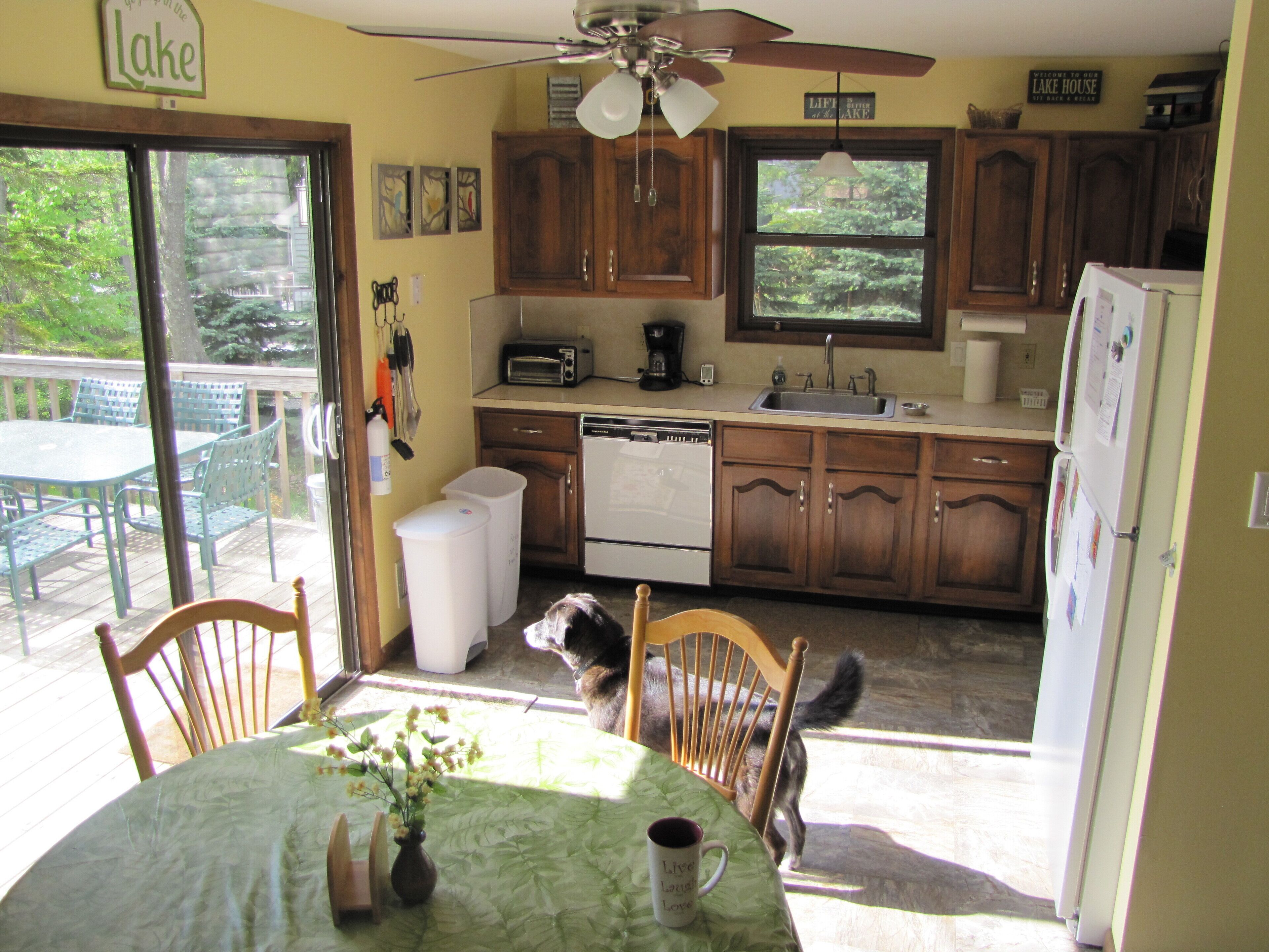 Lakefront Contemporary- Fire Place, Dock, Deck, WiFi, Boats, AC, Dog Friendly!!!