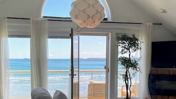 Televisión, chimenea, libros