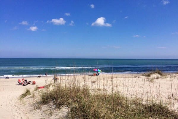Beach nearby, sun loungers