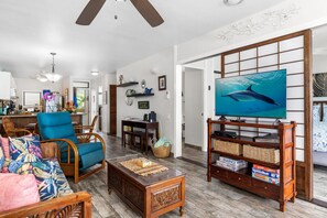 Smart TV, DVD player, toys, books