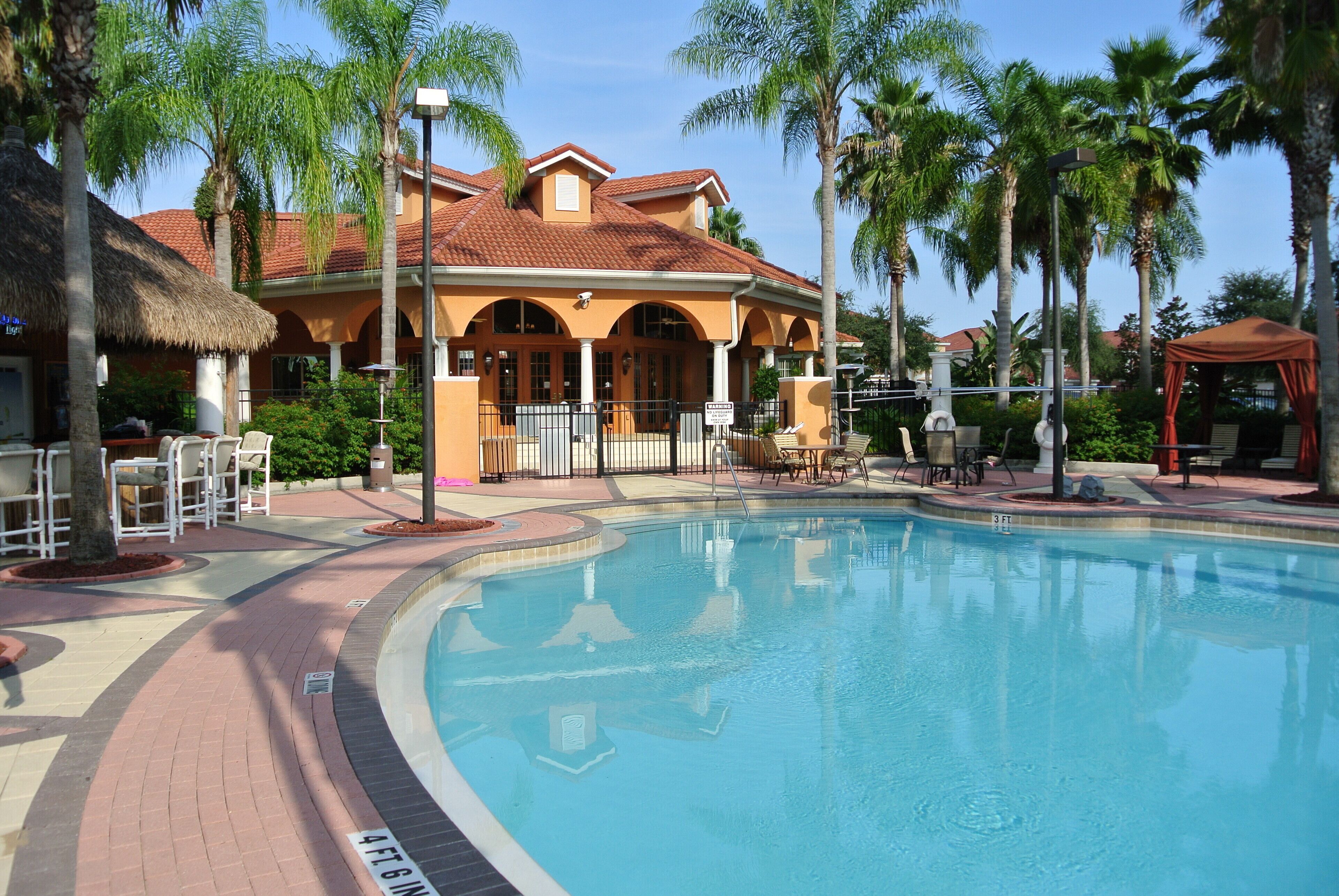 Clubhouse and pool area