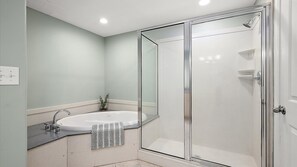 Combined shower/tub, jetted tub, hair dryer - 🏖️ Your Oceanfront Paradise with Extended Balcony! Steps from events (Ocean City)