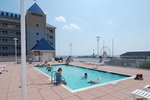 Pool - 🏖️ Your Oceanfront Paradise with Extended Balcony! Steps from events (Ocean City)